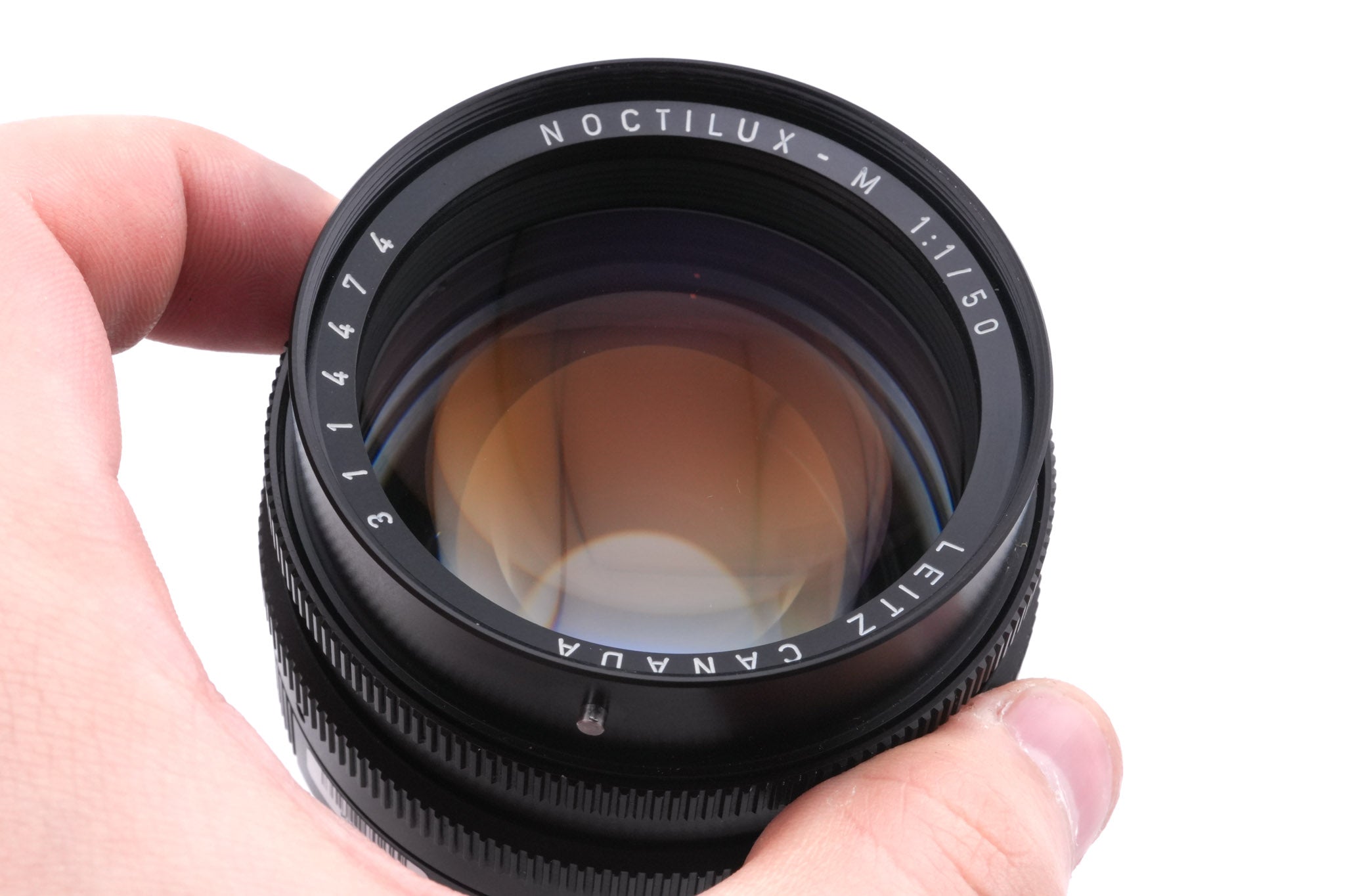 Leica 50mm f1 Noctilux-M (Type II) (11821) + Lens Hood (50mm f1 II) (12539)