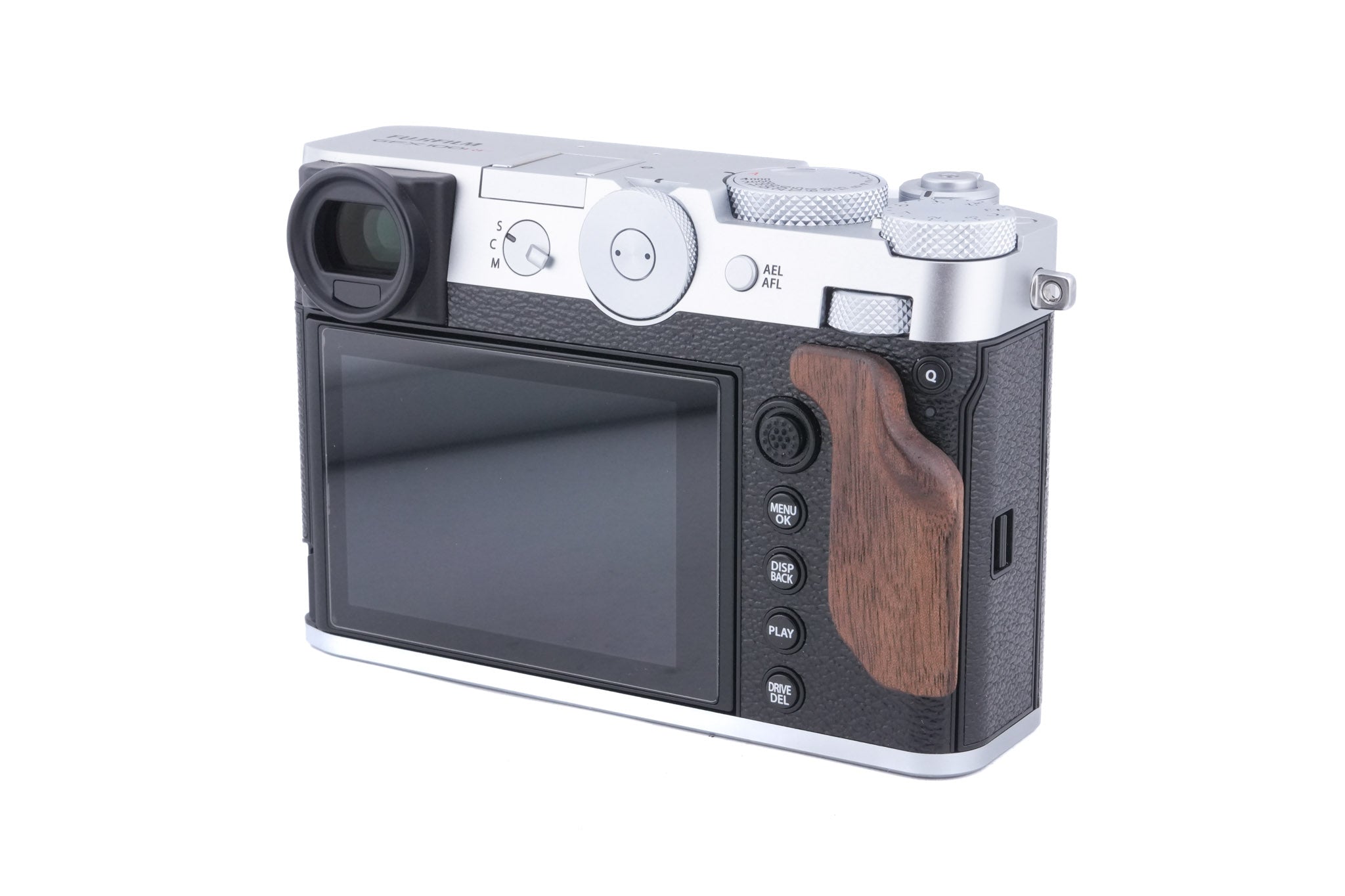 Fujifilm GFX 100RF + Fujifilm GFX 100RF L-Plate with Wooden Handle (5266)