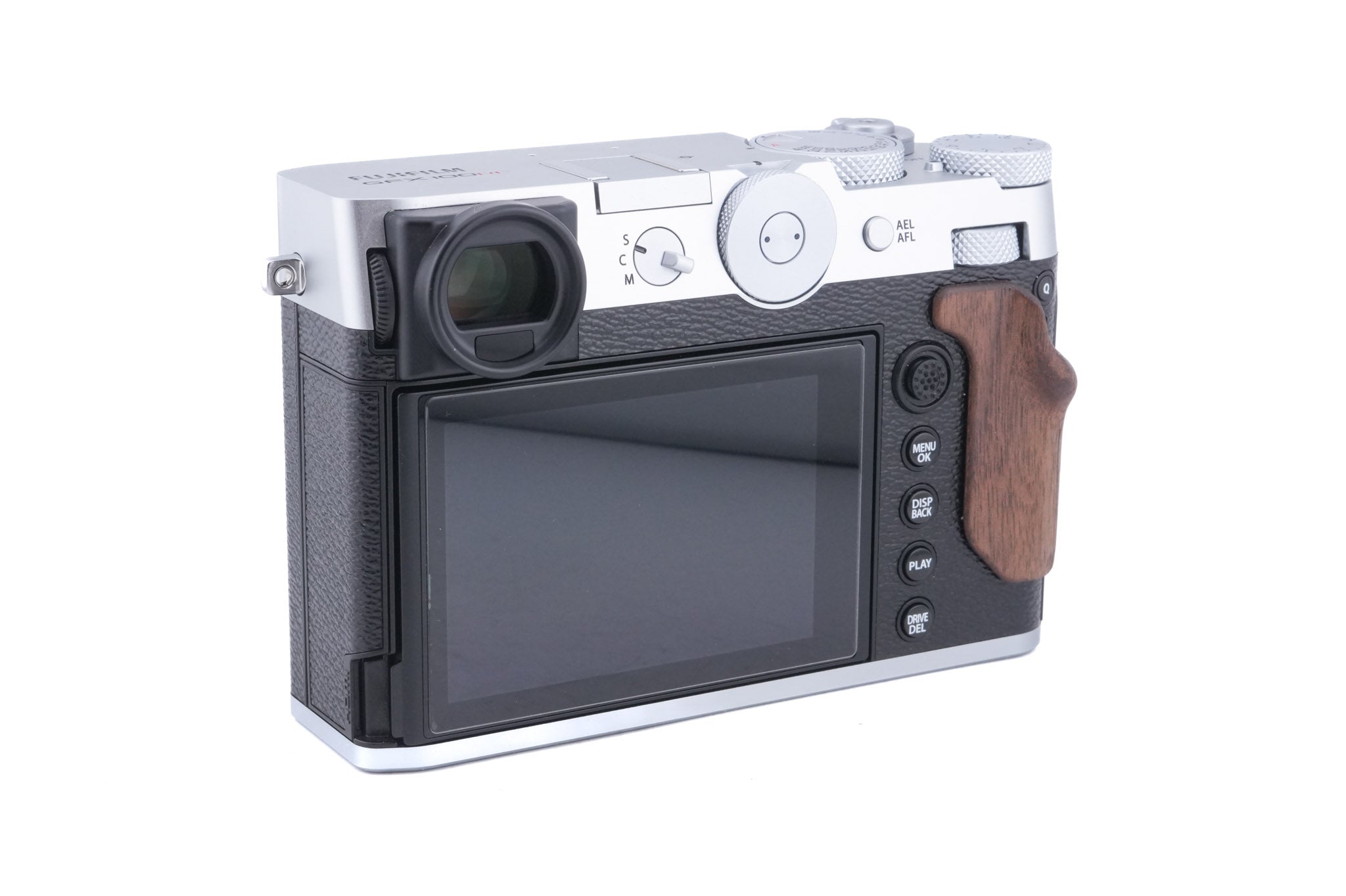 Fujifilm GFX 100RF + Fujifilm GFX 100RF L-Plate with Wooden Handle (5266)