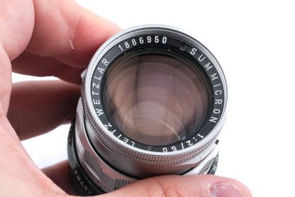 Leica 50mm f2 Summicron (Type II) (Silver, SOOIC-MS / SOSIC / 11118 / 11618 / 11818)