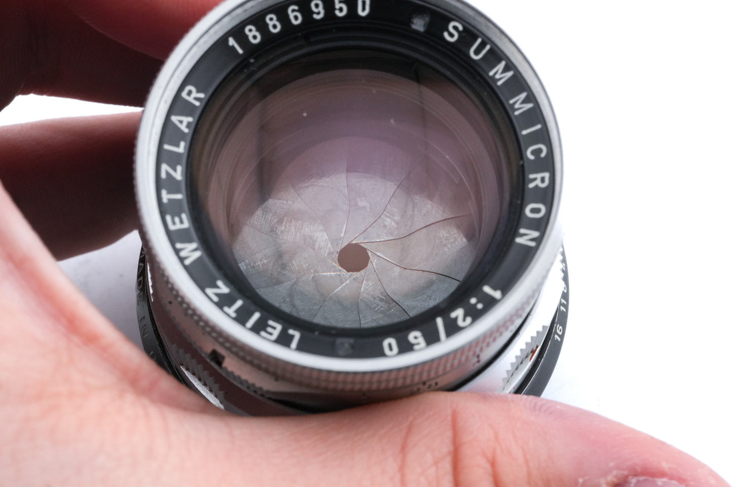 Leica 50mm f2 Summicron (Type II) (Silver, SOOIC-MS / SOSIC / 11118 / 11618 / 11818)