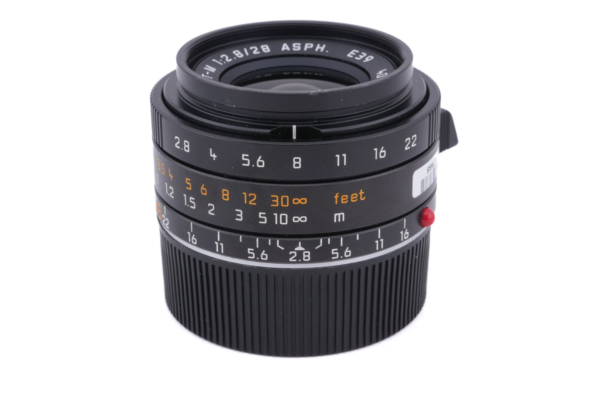 Leica 28mm f2.8 Elmarit-M ASPH. (11606) + Lens Hood (35mm f2 ASPH. / 28mm f2.8 ASPH.) (A42) (12526)