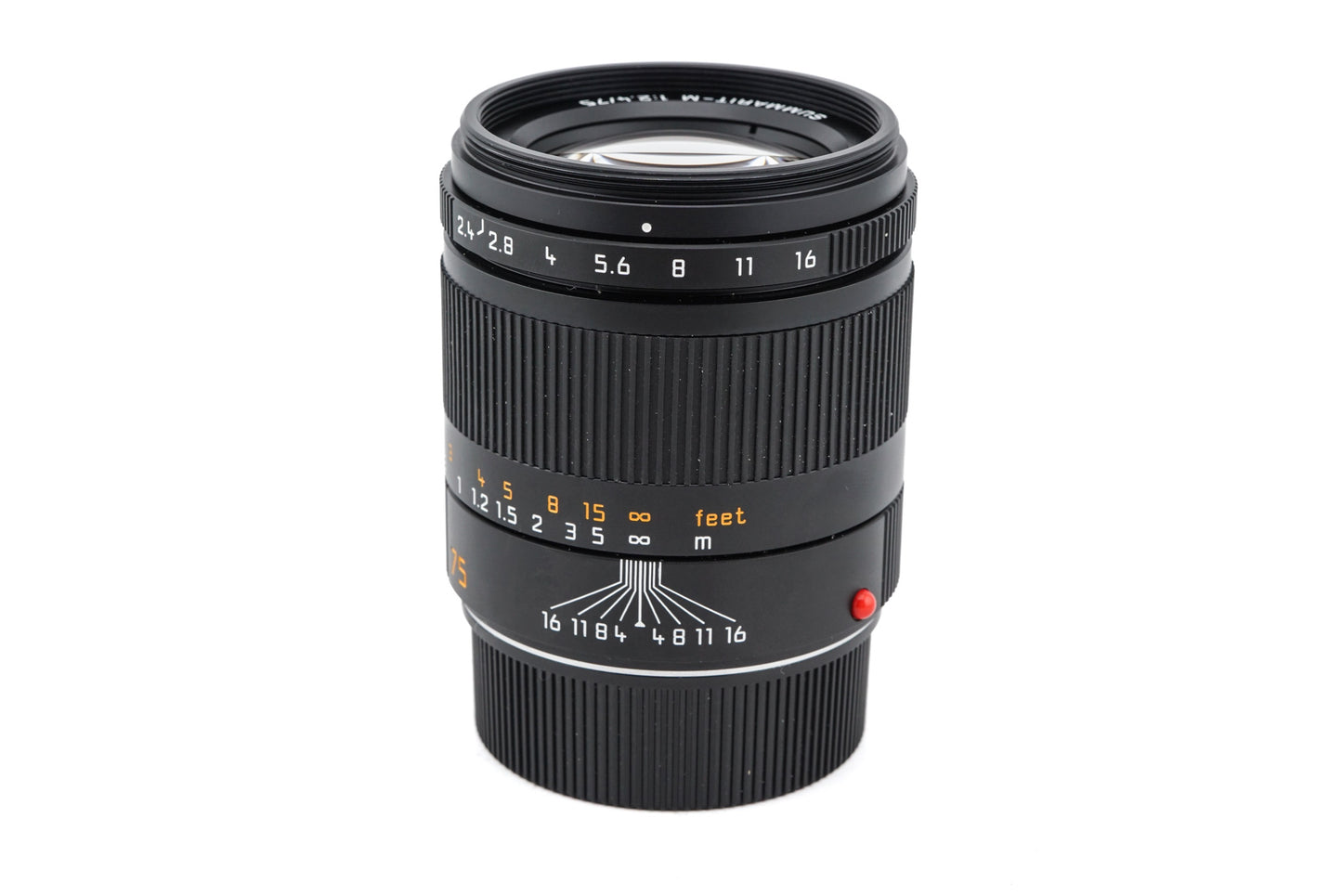 Leica 75mm f2.4 Summarit-M (Black, 11682) - Lens