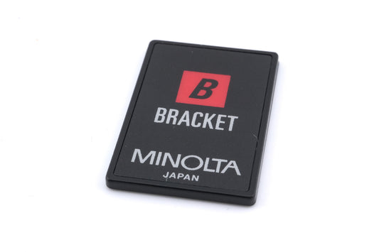 Minolta Exposure Bracketing Card - Accessory