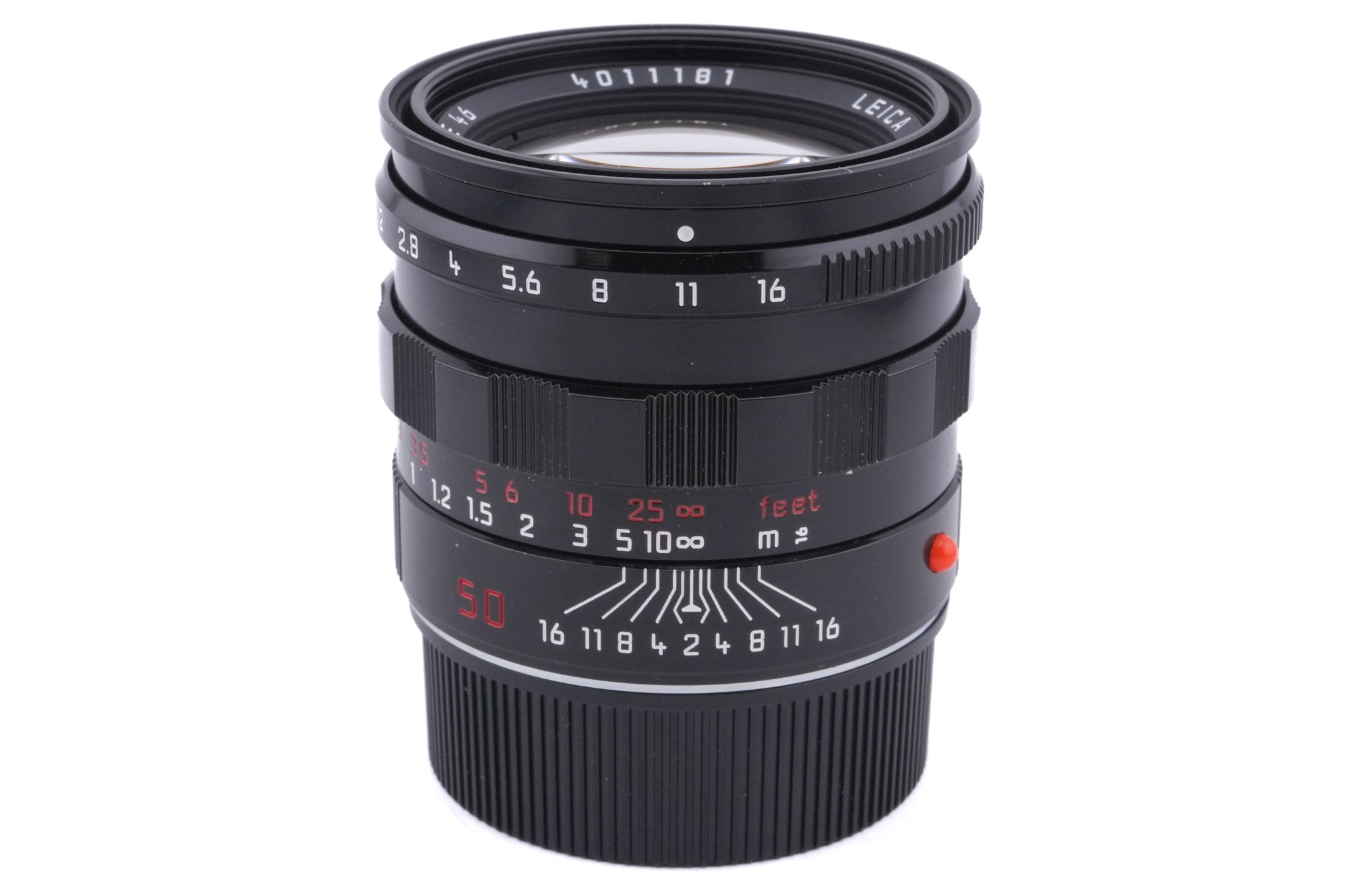 Leica 50mm f1.4 Summilux-M (Millennium) (Black Paint, 11623) - Lens
