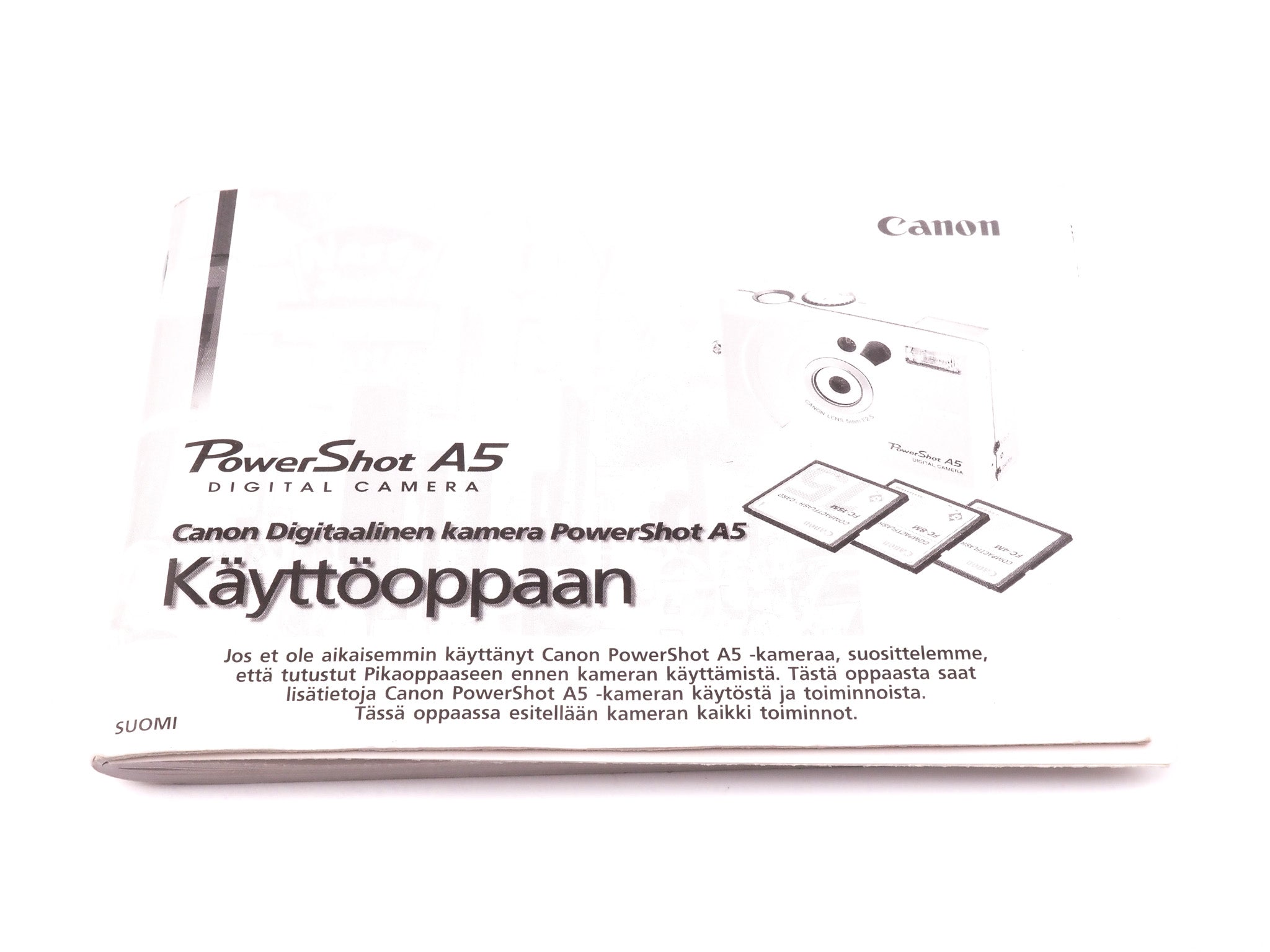 Canon PowerShot A5 Instructions