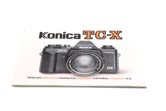 Konica TC-X Instructions