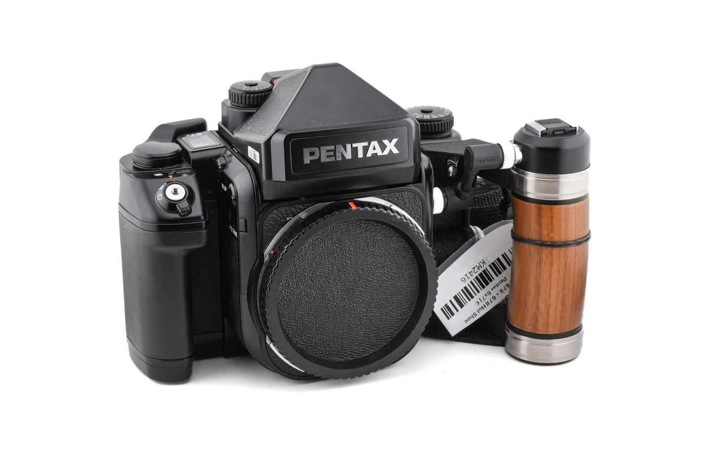 Pentax 67 II + 67 II Hot Shoe Grip + AE Pentaprism Finder 67 II