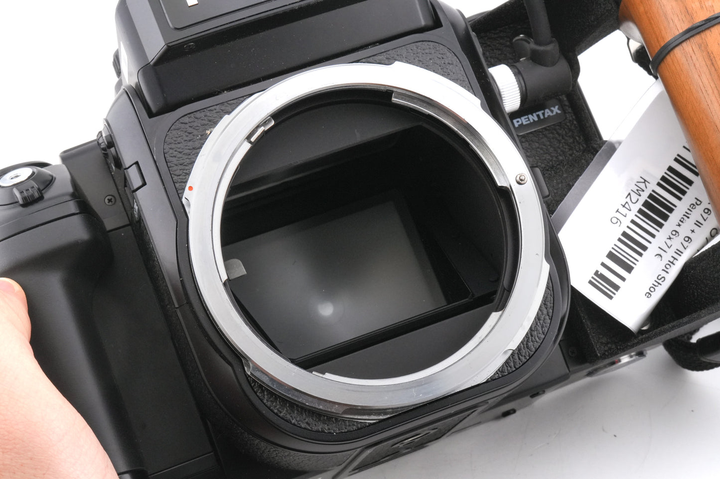 Pentax 67 II + 67 II Hot Shoe Grip + AE Pentaprism Finder 67 II