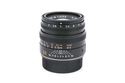 Leica 50mm f2 Summicron-M (Type V) (Black, 11826)