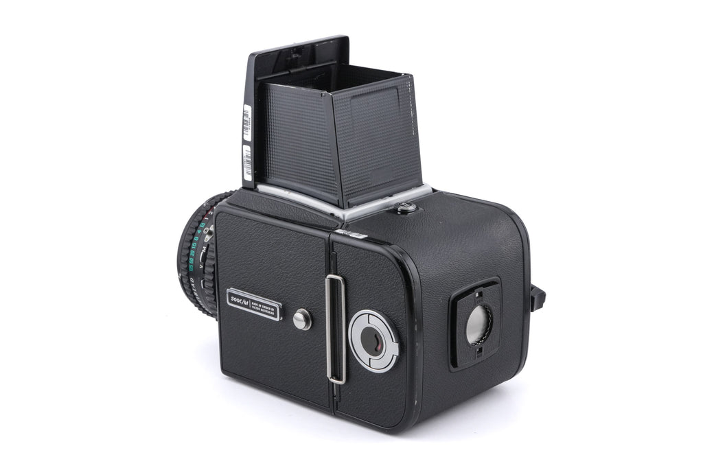 Hasselblad 500C/M (Black, 10170) + Acute Matte Focusing Screen (42165) + 80mm f2.8 Planar T* C (Black, 20028) + Waist Level Finder (Old / Black, 42277) + A12N Film Magazine