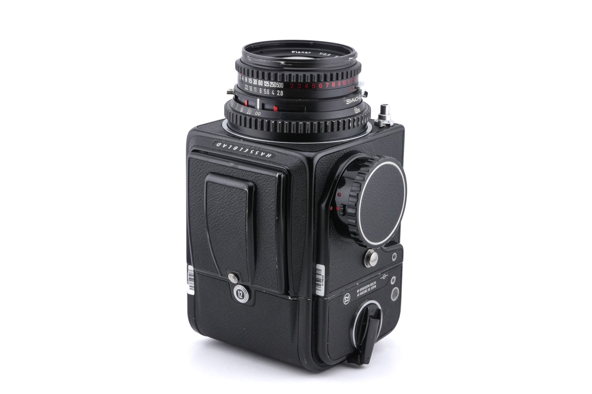 Hasselblad 500C/M (Black, 10170) + Acute Matte Focusing Screen (42165) + 80mm f2.8 Planar T* C (Black, 20028) + Waist Level Finder (Old / Black, 42277) + A12N Film Magazine