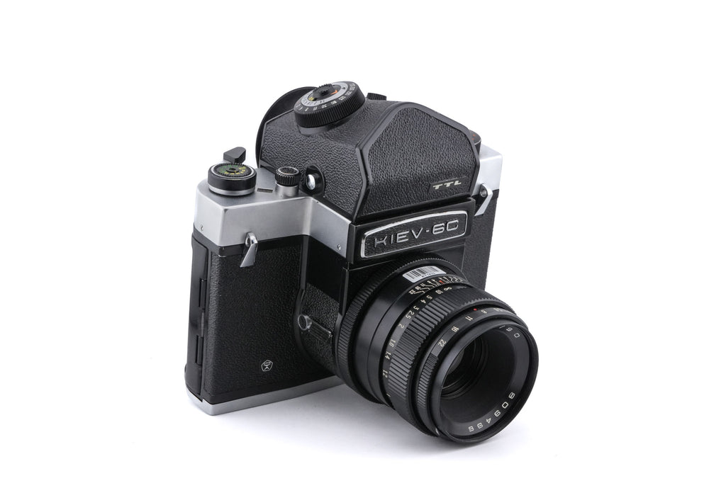 Kiev 6C + 60 TTL Prism Finder + 90mm f2.8 Vega-12B