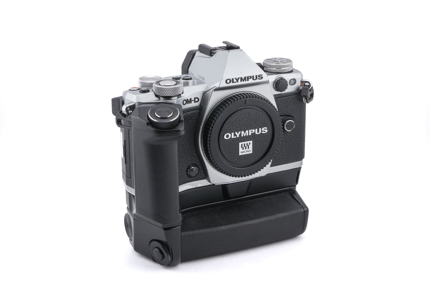 Olympus OM-D E-M5 Mark II + HLD-6P Power Battery Holder + HLD-8G Camera Grip
