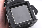 Hasselblad 501C (11045) + 80mm f2.8 Planar T* C (New) (20029) + A12N Film Magazine + Waist Level Finder (New / Black, 42323) + Acute Matte Focusing Screen (42165)