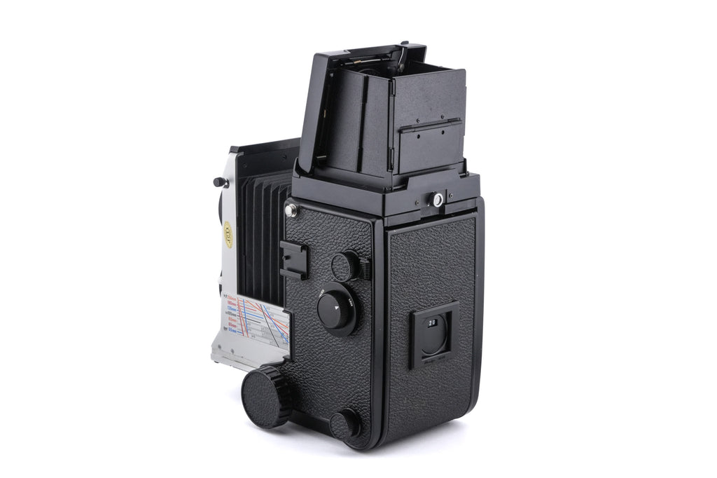 Mamiya C220 F + Waist Level Finder (New Version) + 80mm f2.8 Sekor (Blue Dot)