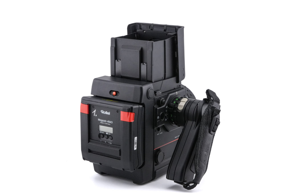 Rollei Rolleiflex 6008 Integral Professional + Action Grip + Rolleiflex Waist Level Finder + 4560 Film Magazine Adapter + 4560 Film Magazine + 80mm f2.8 Planar HFT EL
