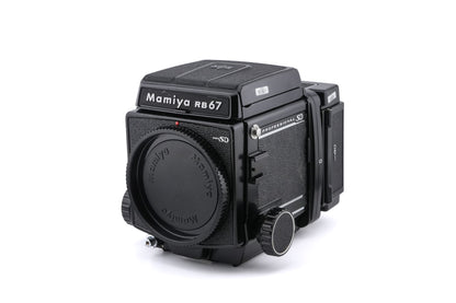 Mamiya RB67 Pro SD + Waist Level Finder + 120 6x7 Pro-SD Roll Film Holder