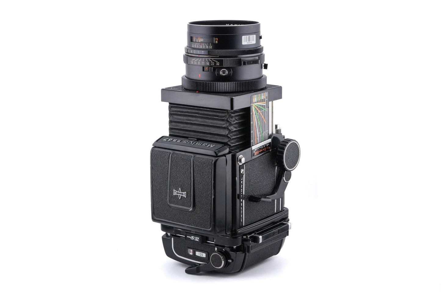 Mamiya RB67 Pro-S + 120 6x7 Pro Roll Film Holder + Waist Level Finder + 90mm f3.8 Sekor NB