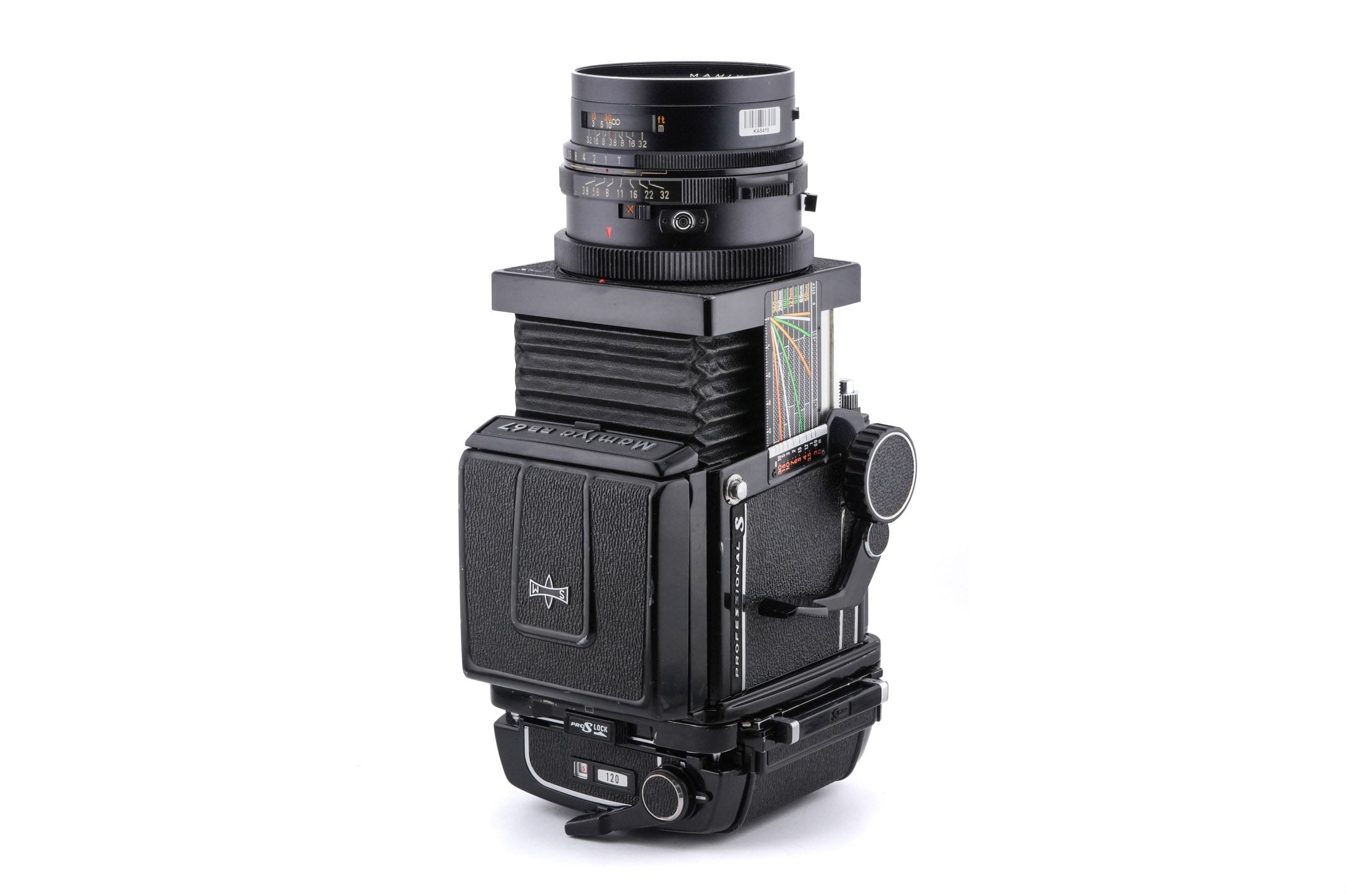 Mamiya RB67 Pro-S + 120 6x7 Pro Roll Film Holder + Waist Level Finder + 90mm f3.8 Sekor NB