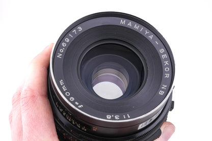 Mamiya RB67 Pro-S + 120 6x7 Pro Roll Film Holder + Waist Level Finder + 90mm f3.8 Sekor NB