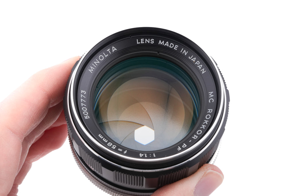 Minolta 58mm f1.4 MC Rokkor-PF