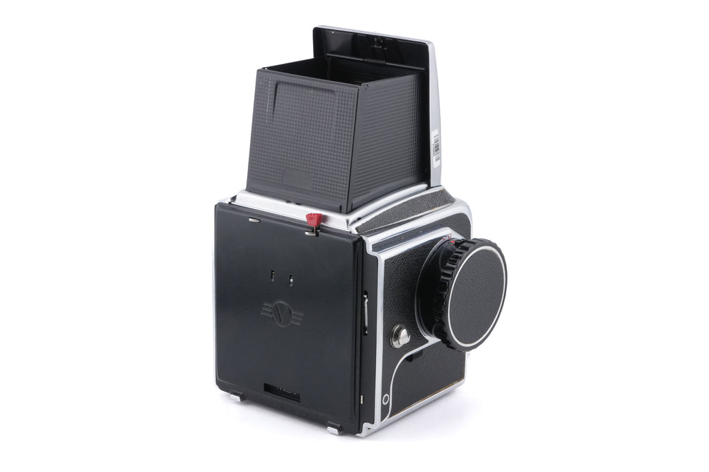 Hasselblad 500C (10022) + Standard Winding Knob (44024) + Waist Level Finder (Old / Silver, 42021)