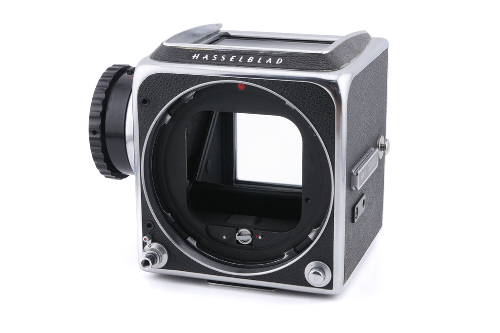 Hasselblad 500C (10022) + Standard Winding Knob (44024) + Waist Level Finder (Old / Silver, 42021)