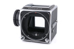 Hasselblad 500C (10022) + Standard Winding Knob (44024) + Waist Level Finder (Old / Silver, 42021)