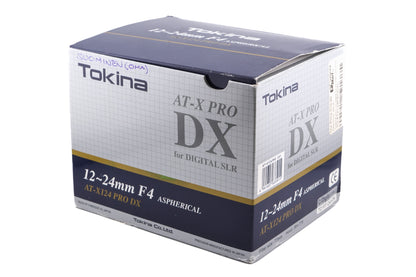 Tokina 12-24mm f4 AT-X Pro SD (IF) DX