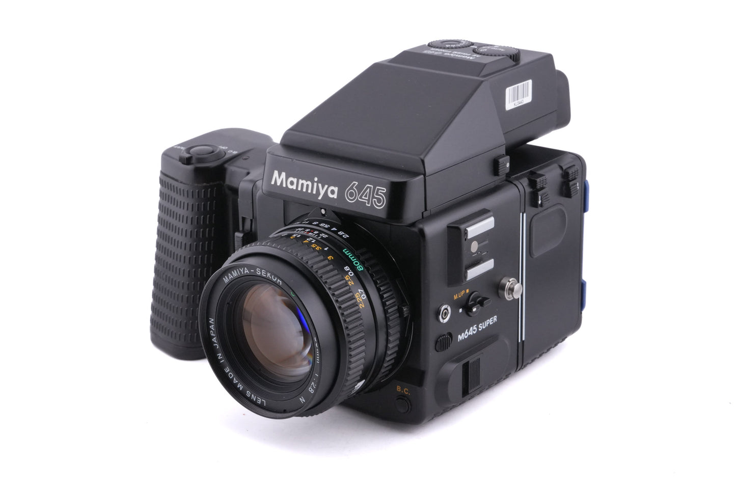 Mamiya M645 Super + 80mm f2.8 Sekor C N + 120/220 Roll Film Holder N + AE Prism Finder N + Power Drive N (Y01670)