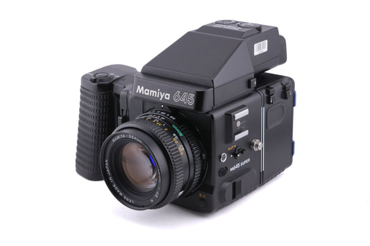 Mamiya M645 Super + 80mm f2.8 Sekor C N + 120/220 Roll Film Holder N + AE Prism Finder N + Power Drive N (Y01670)