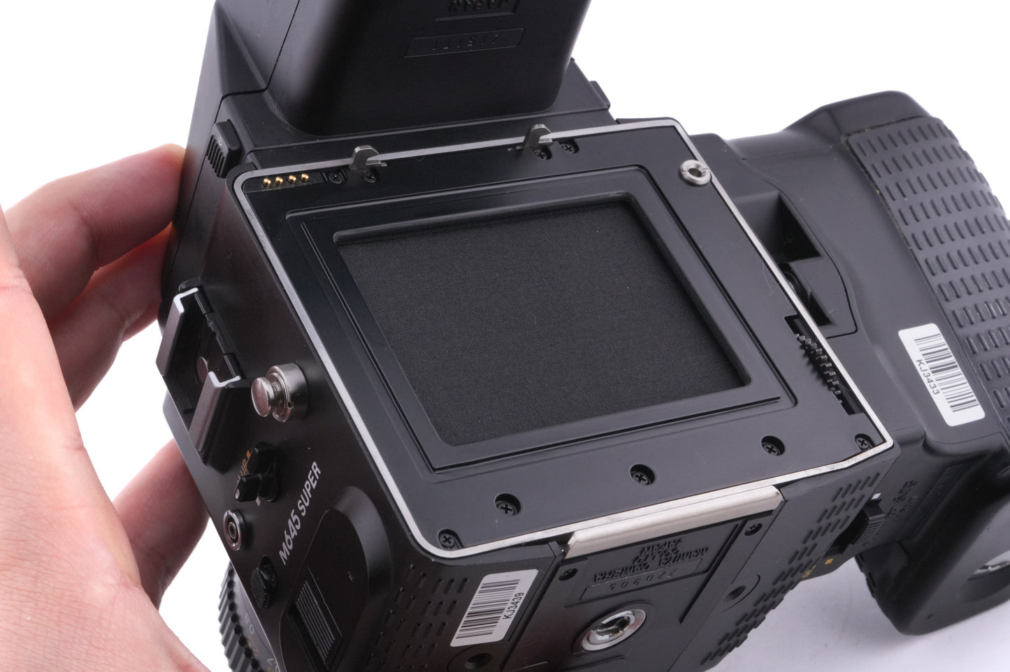 Mamiya M645 Super + 80mm f2.8 Sekor C N + 120/220 Roll Film Holder N + AE Prism Finder N + Power Drive N (Y01670)