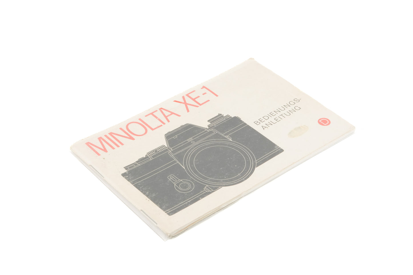 Minolta XE-1 Instructions