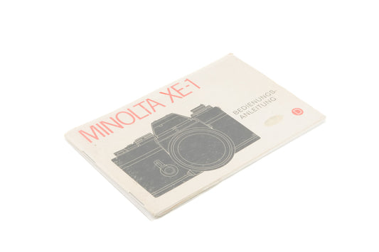 Minolta XE-1 Instructions