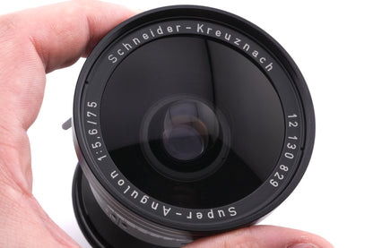 Schneider-Kreuznach 75mm f5.6 Super-Angulon (Shutter)