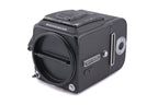 Hasselblad 500C/M (Black, 10170) + A12 Film Magazine (Black, 30147) + Standard Focusing Screen (42161) + Waist Level Finder (Old / Black, 42277)