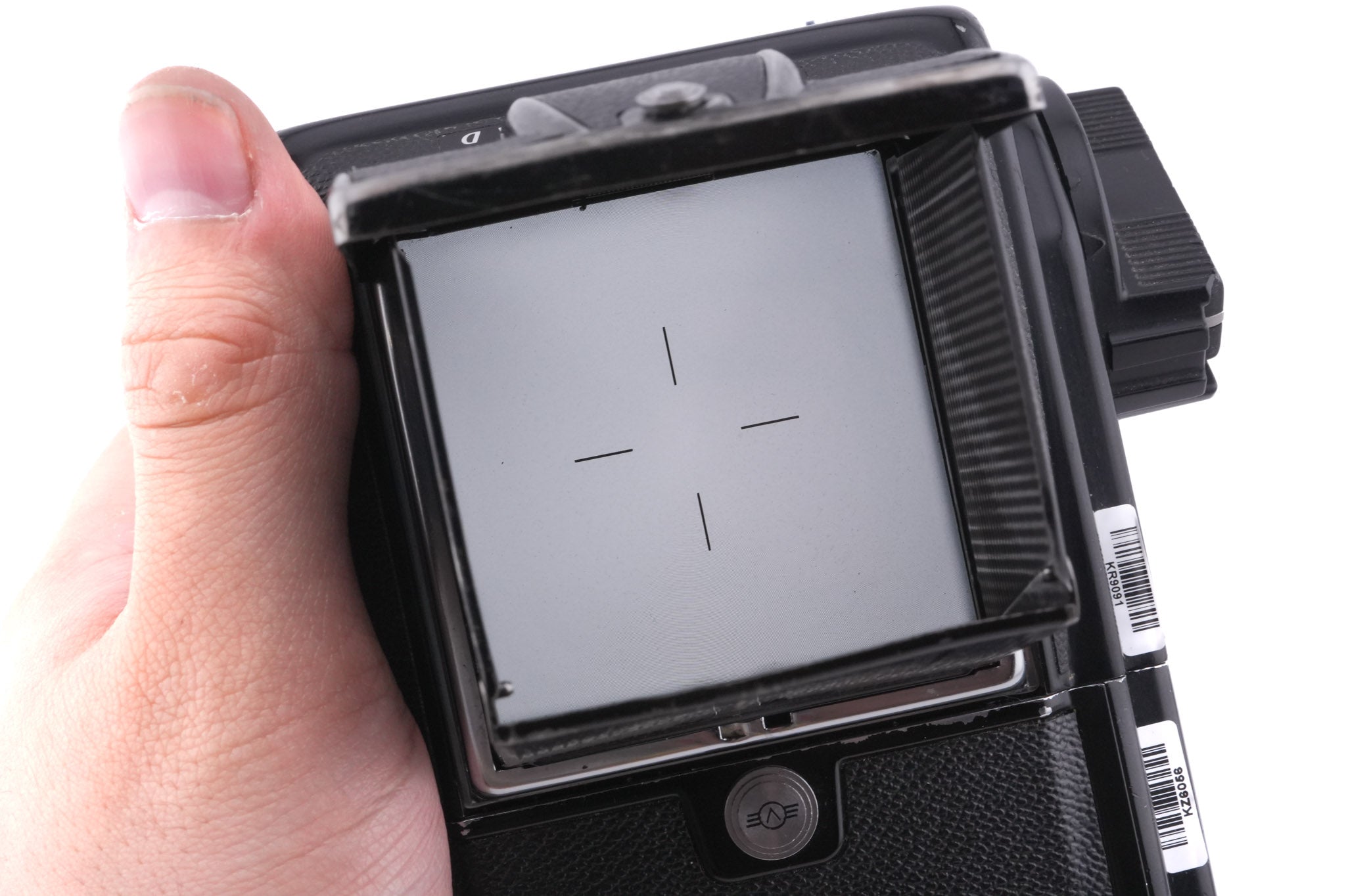 Hasselblad 500C/M (Black, 10170) + A12 Film Magazine (Black, 30147) + Standard Focusing Screen (42161) + Waist Level Finder (Old / Black, 42277)