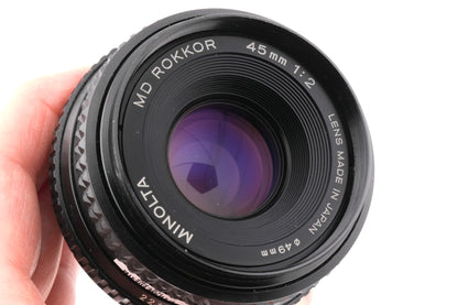 Minolta 45mm f2 MD Rokkor