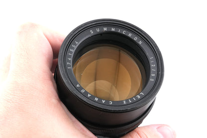 Leica 90mm f2 Summicron (Type II, Preset) (Black, INVOO / 00001)