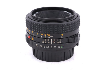 Minolta 50mm f1.7 MD