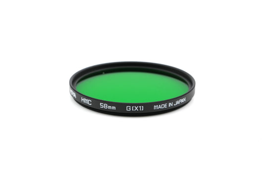 Hoya 58mm Green Filter G(X1) HMC - Accessory