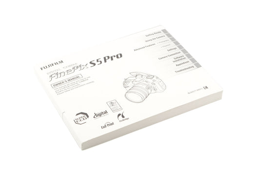 Fujifilm FinePix S5 Pro Instructions - Accessory