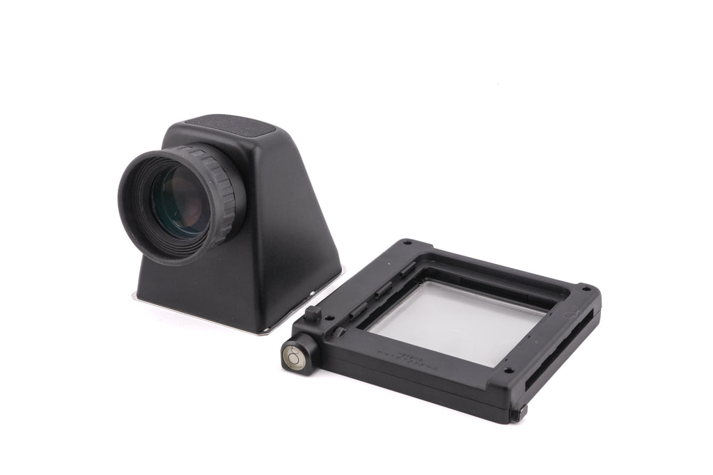 Hasselblad ArcBody (17015) + 45mm f4.5 APO-Grandagon (27045) + Focusing Screen Adapter Standard (41057) + Reflex Viewfinder RMFX (47070) + Small Correction Slide (47003) + Medium Correction Slide (47007) + Large Correction Slide (47011) + Cable Release (5