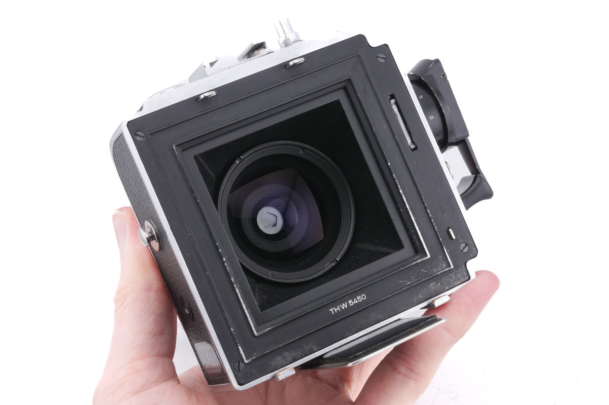 Hasselblad Super Wide C (SWC) (Silver, 10049) + SWC Viewfinder (52035/TISOC) + C12 Film Magazine (30015 / TIMAC)