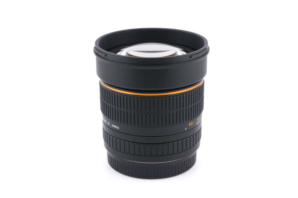 Samyang 85mm f1.4 Aspherical IF
