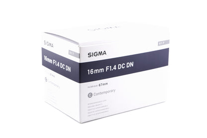 Sigma 16mm f1.4 DC DN Contemporary