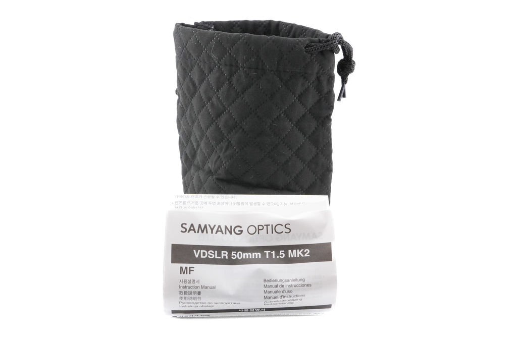 Samyang 50mm T1.5 VDSLR MK2