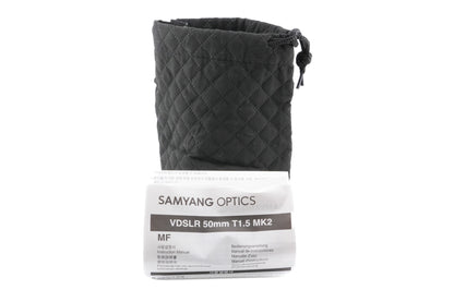 Samyang 50mm T1.5 VDSLR MK2