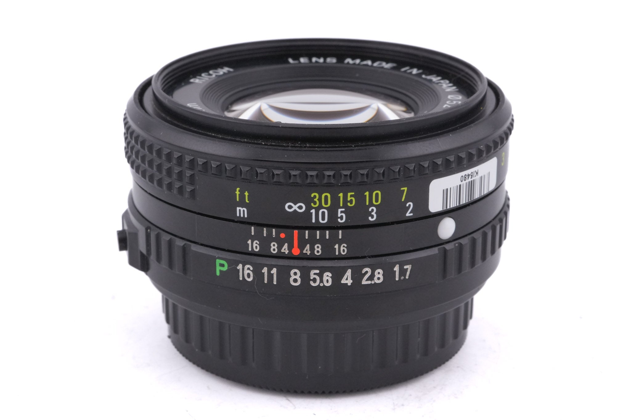 Ricoh 50mm f1.7 Rikenon P